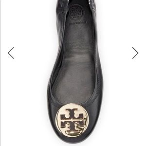 Black and Gold Ballet Flats